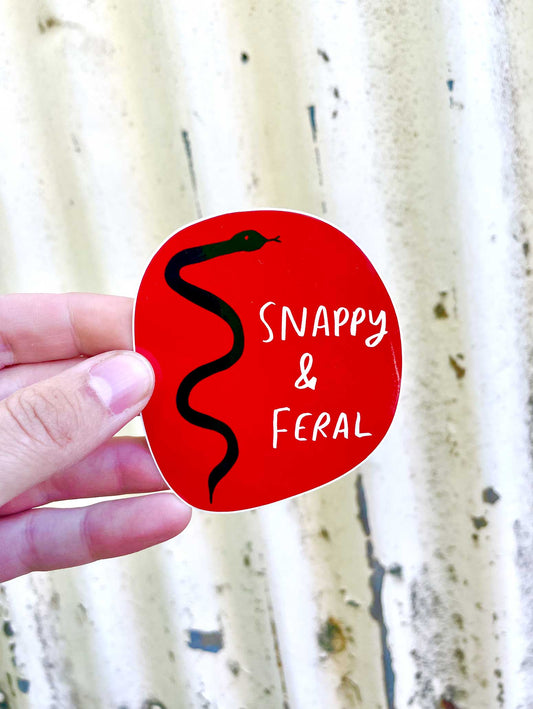 Snappy & Feral vinyl sticker