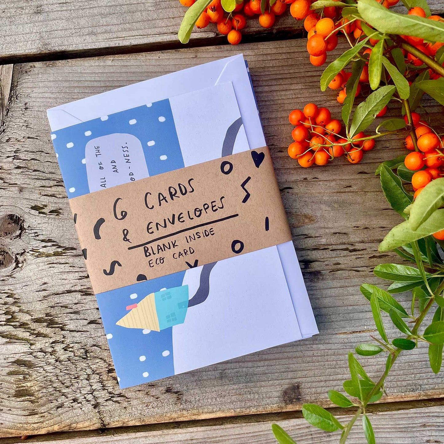 Staying inside-ness christmas card