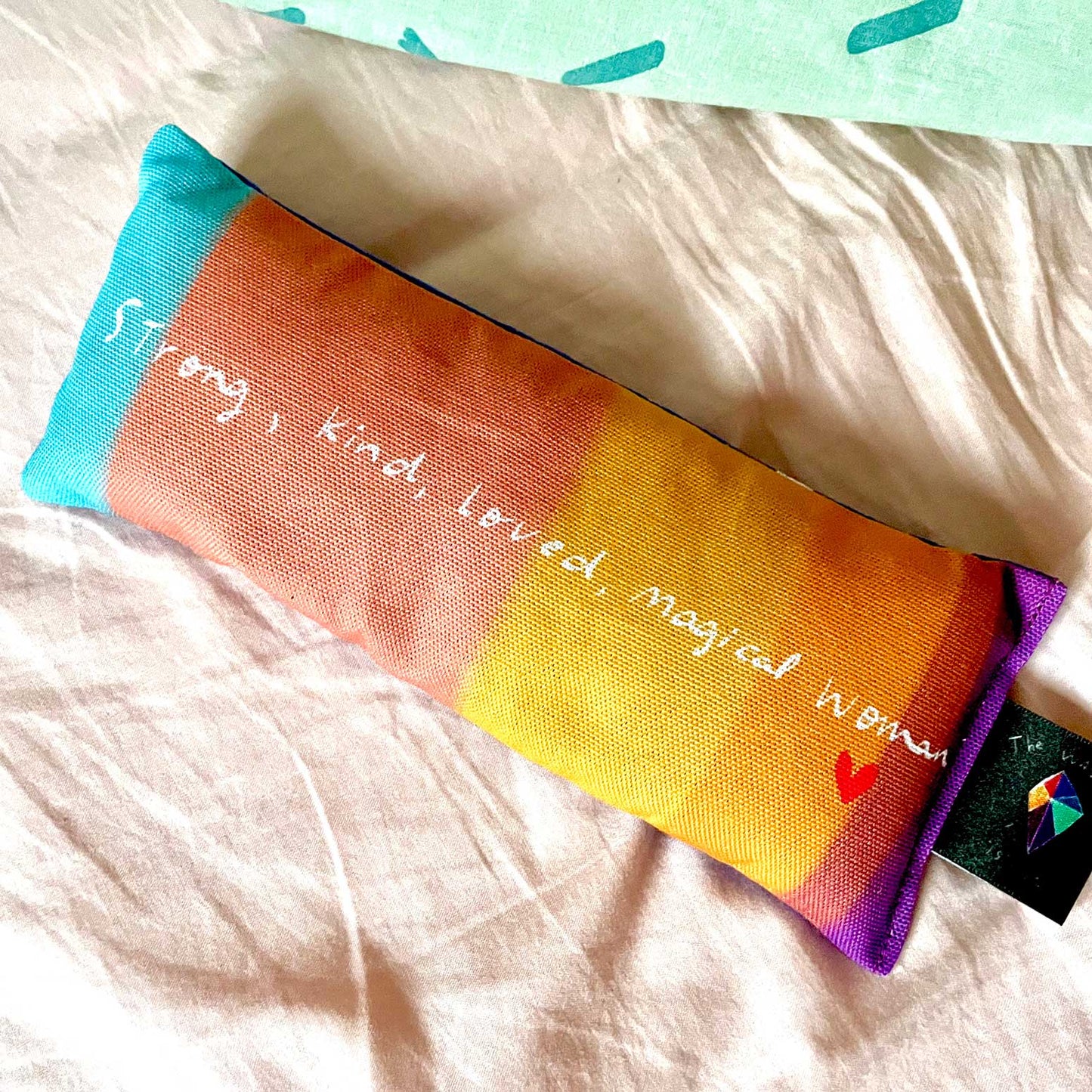 Handmade affirmation Lavender Bag: strong loved magical Woman. for zen, meditation deep sleep and yoga