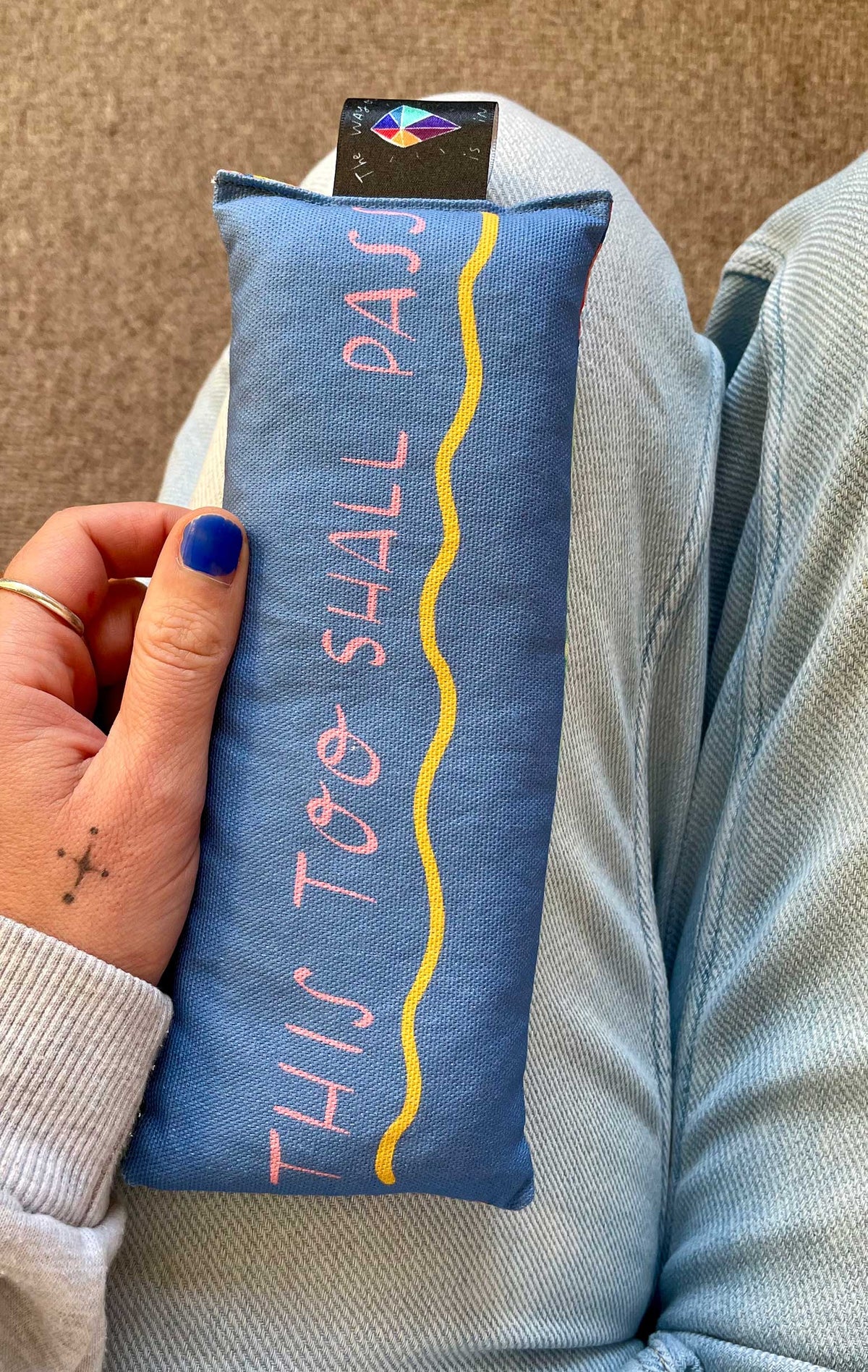 This Too Shall Pass Lavender Bag: for zen, meditation deep sleep and yoga