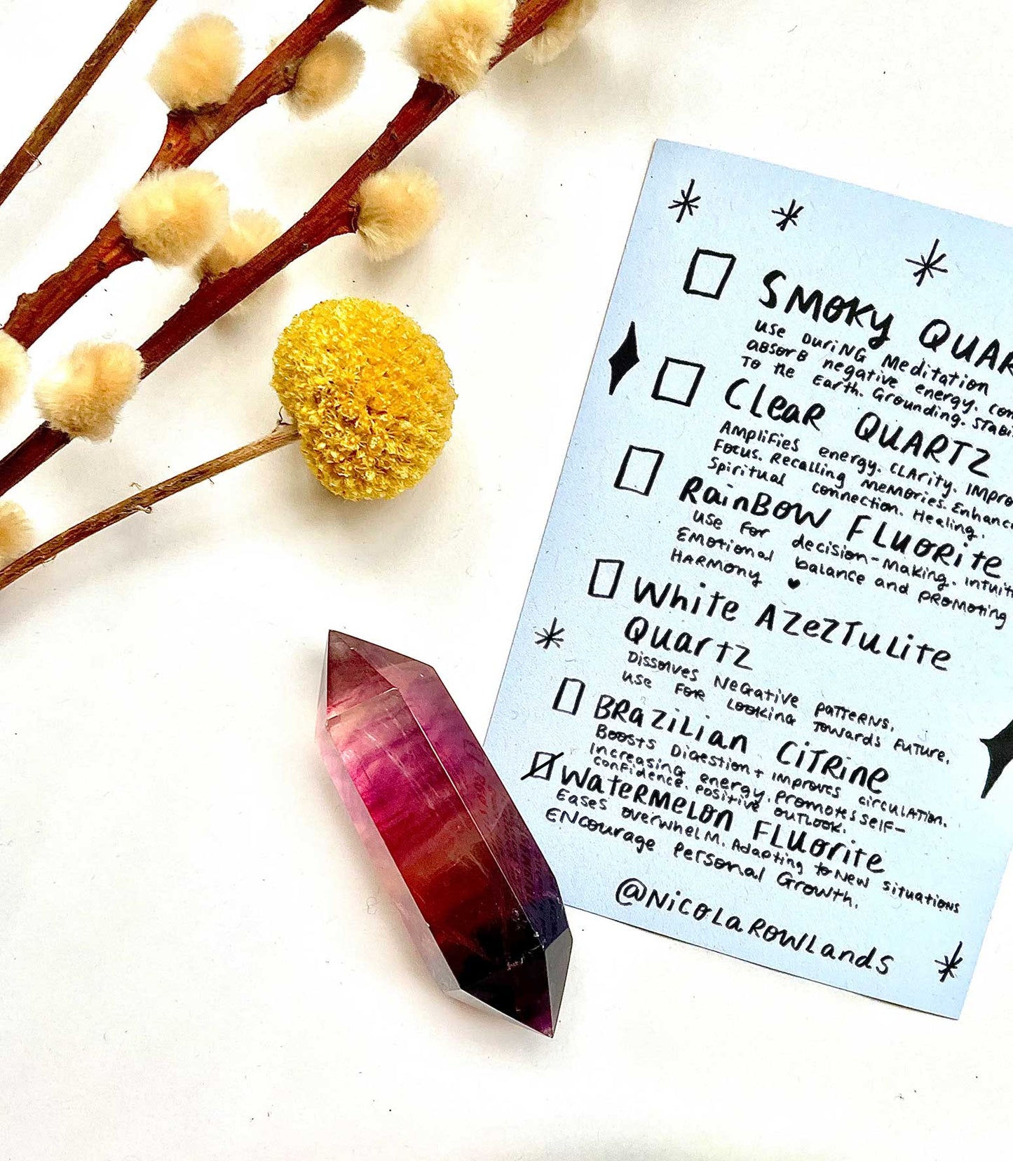 Crystal for making things a little bit better