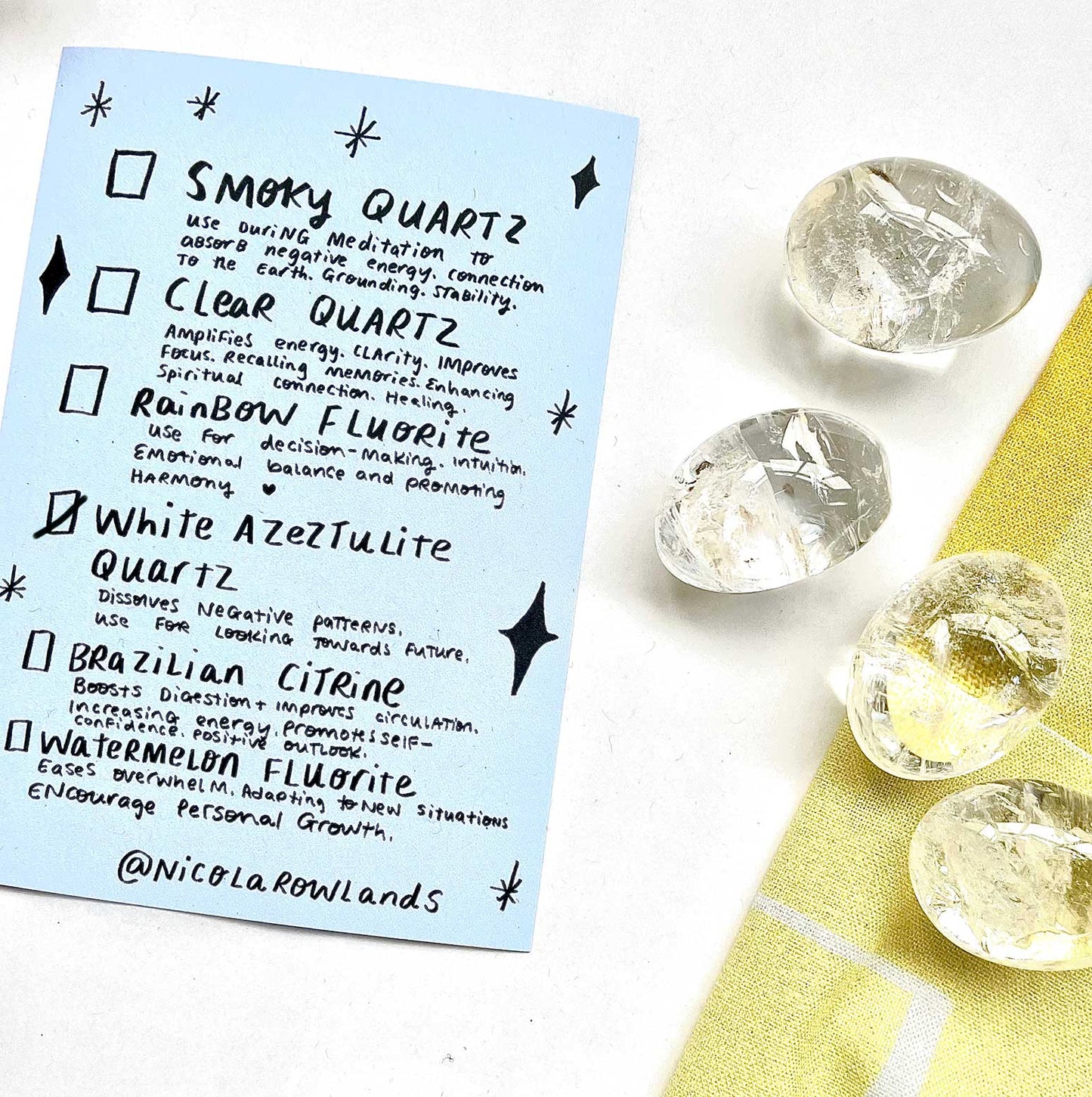 Crystal for making things a little bit better