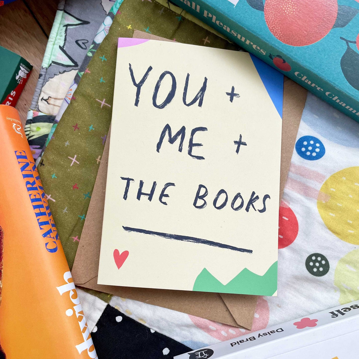 You + Me + The Books card