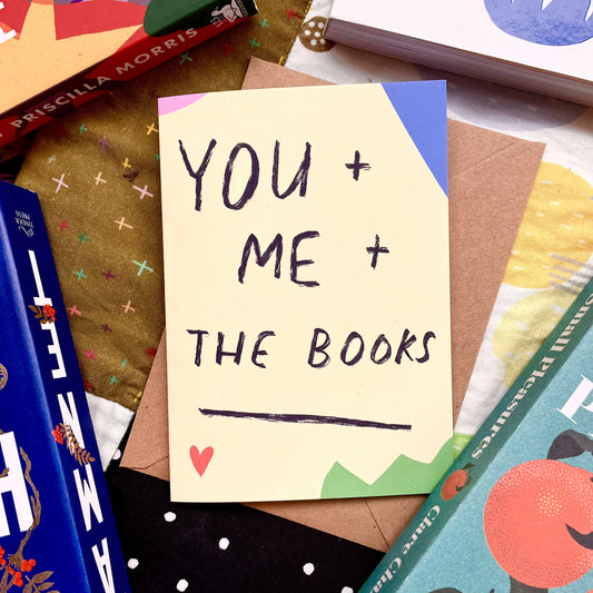 You + Me + The Books card