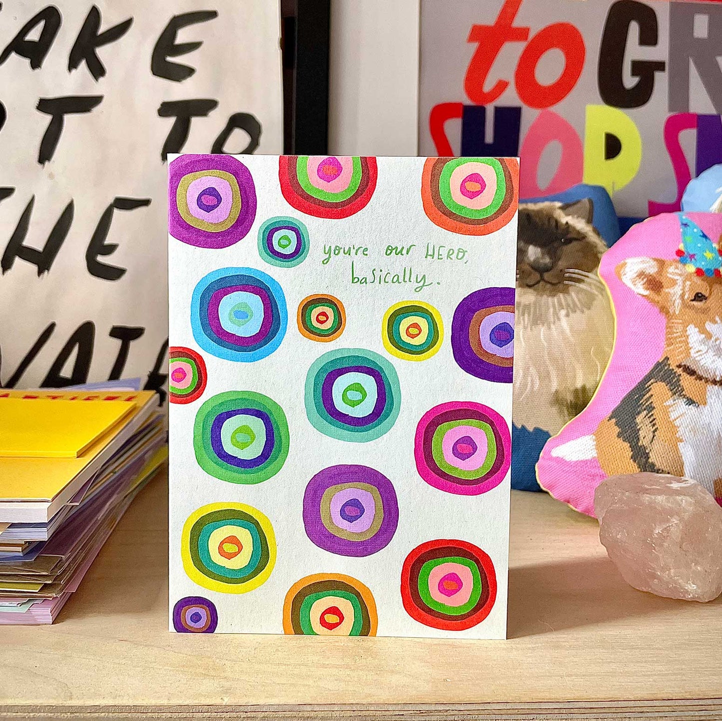 You’re our hero basically card