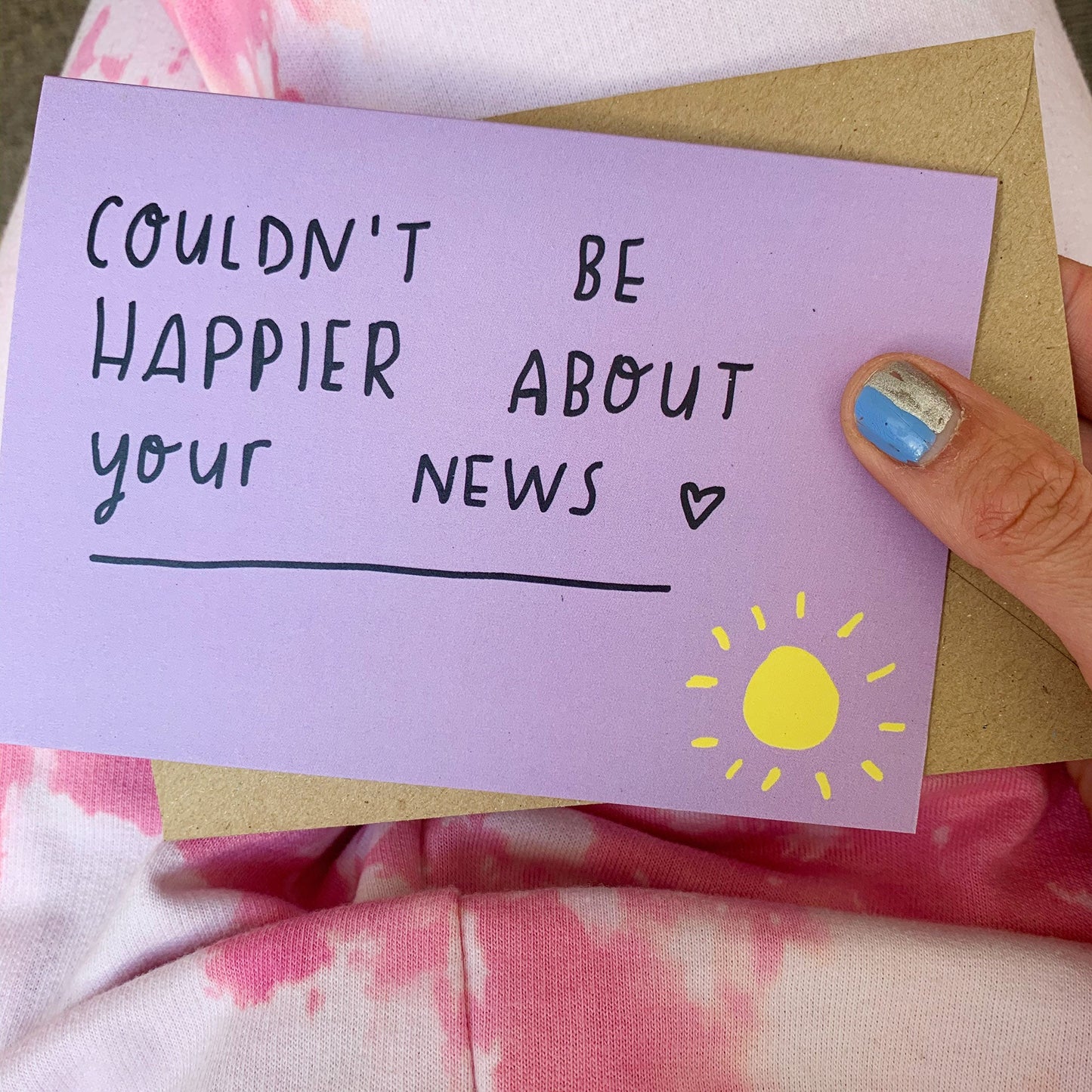 Couldn't be happier about your news card