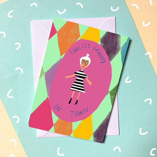 Coolest Granny in town card