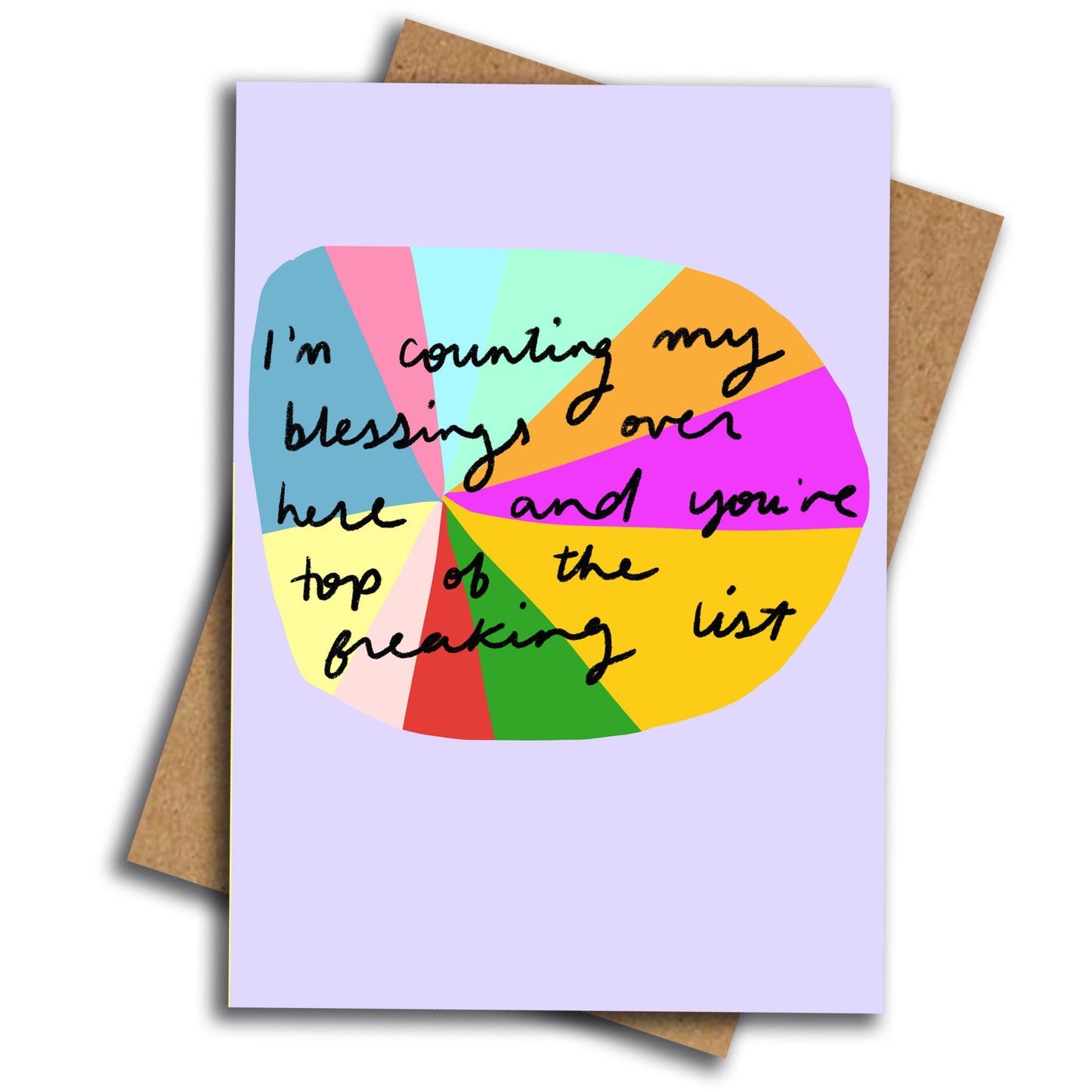 Counting my blessings card