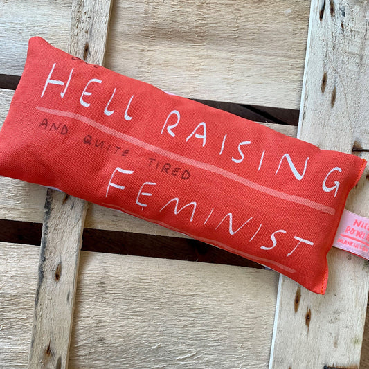 Hell Raising Feminist - Handmade Lavender Eye Bag
