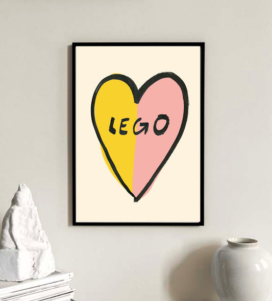 Lego love print