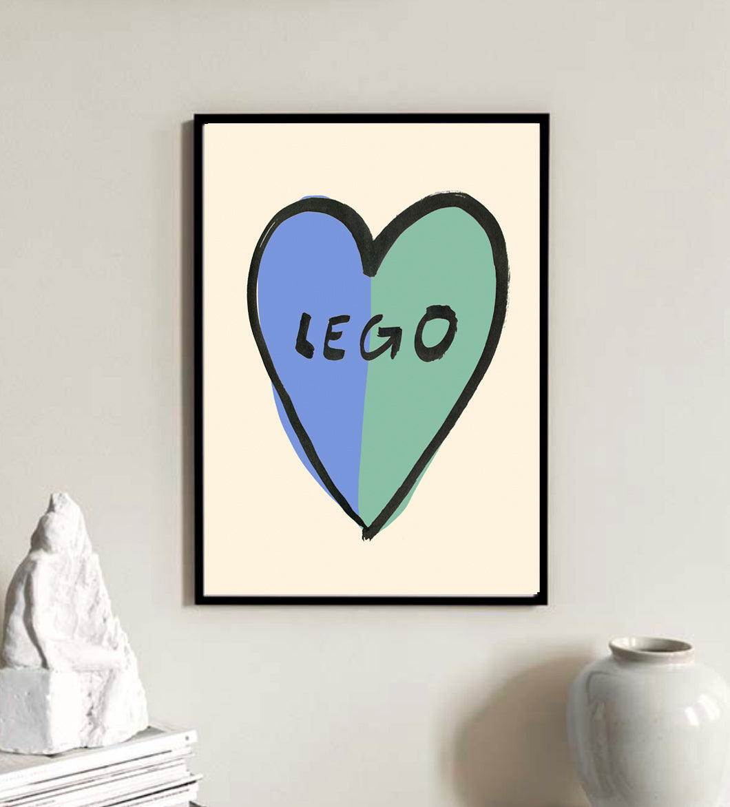 Lego love print