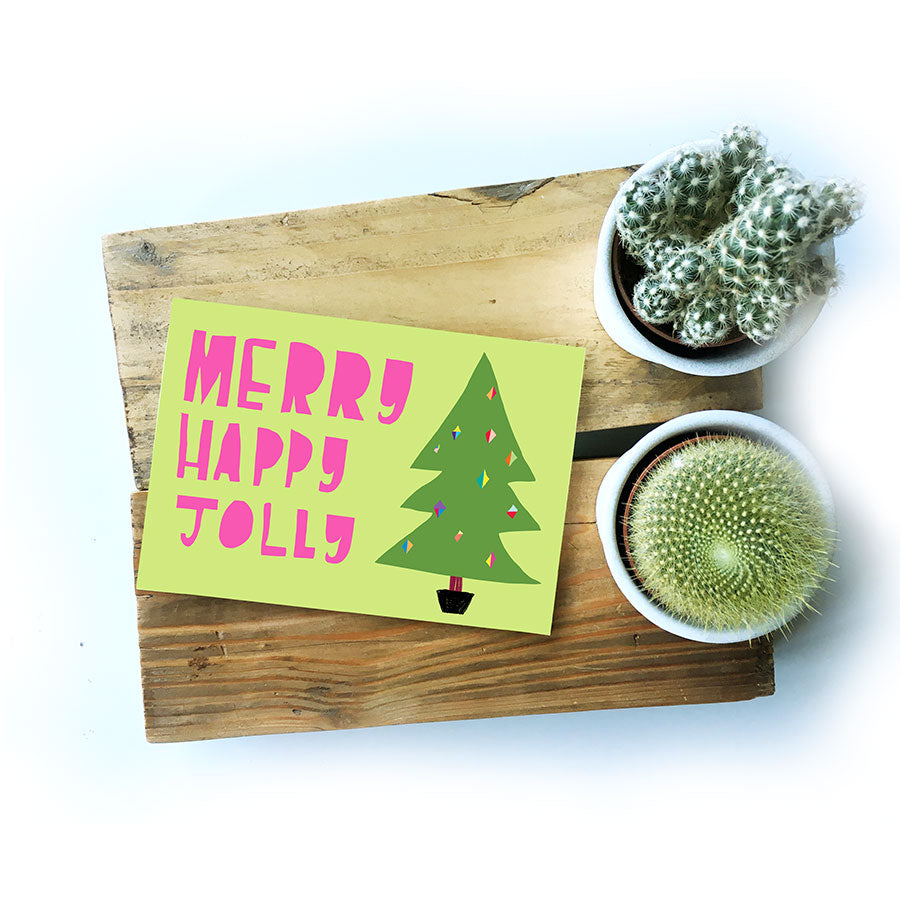 Merry Happy Jolly card