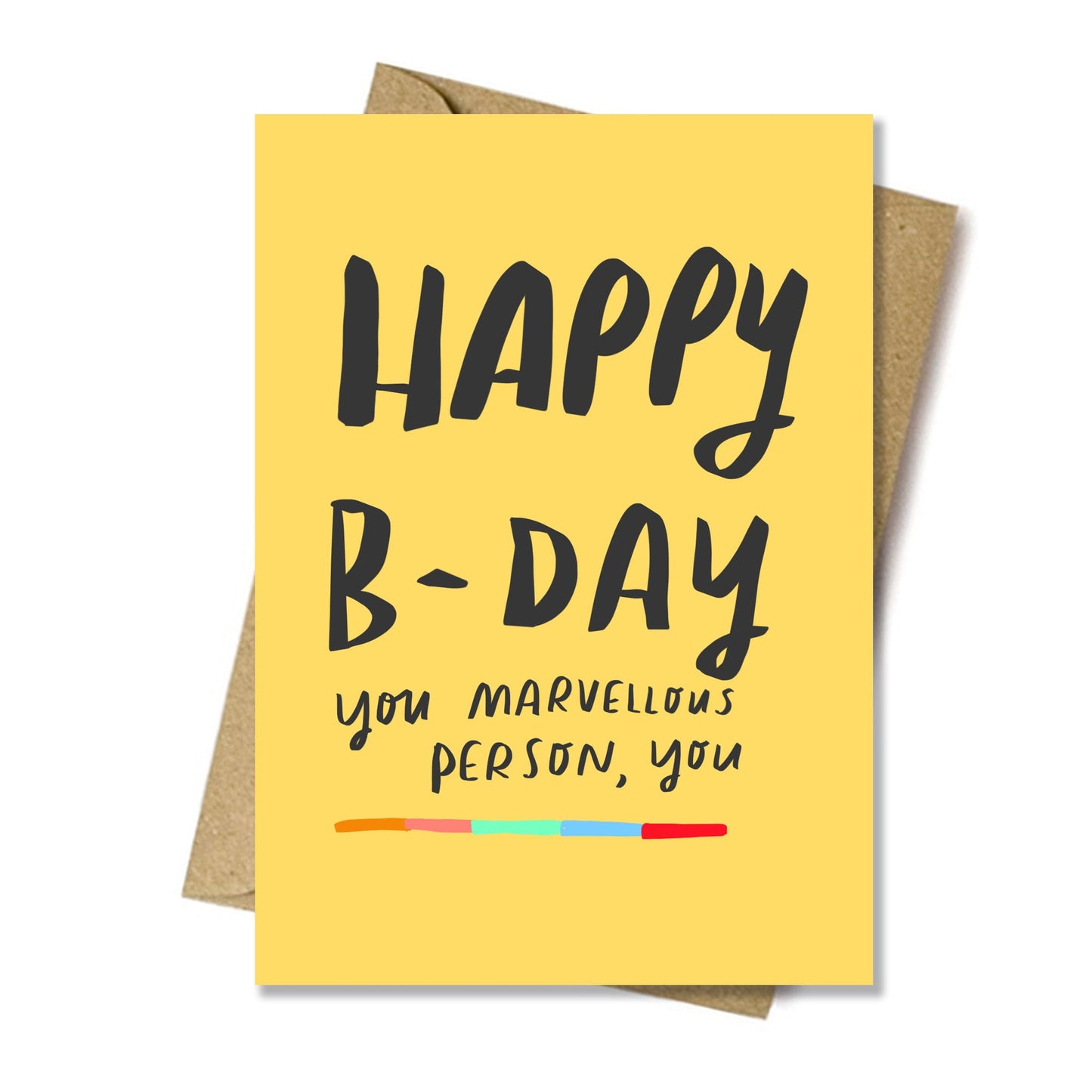 Marvellous person birthday card