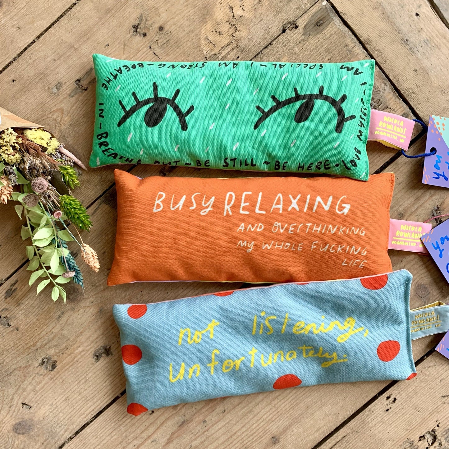 Handmade Lavender Bag: not listening, unfortunately