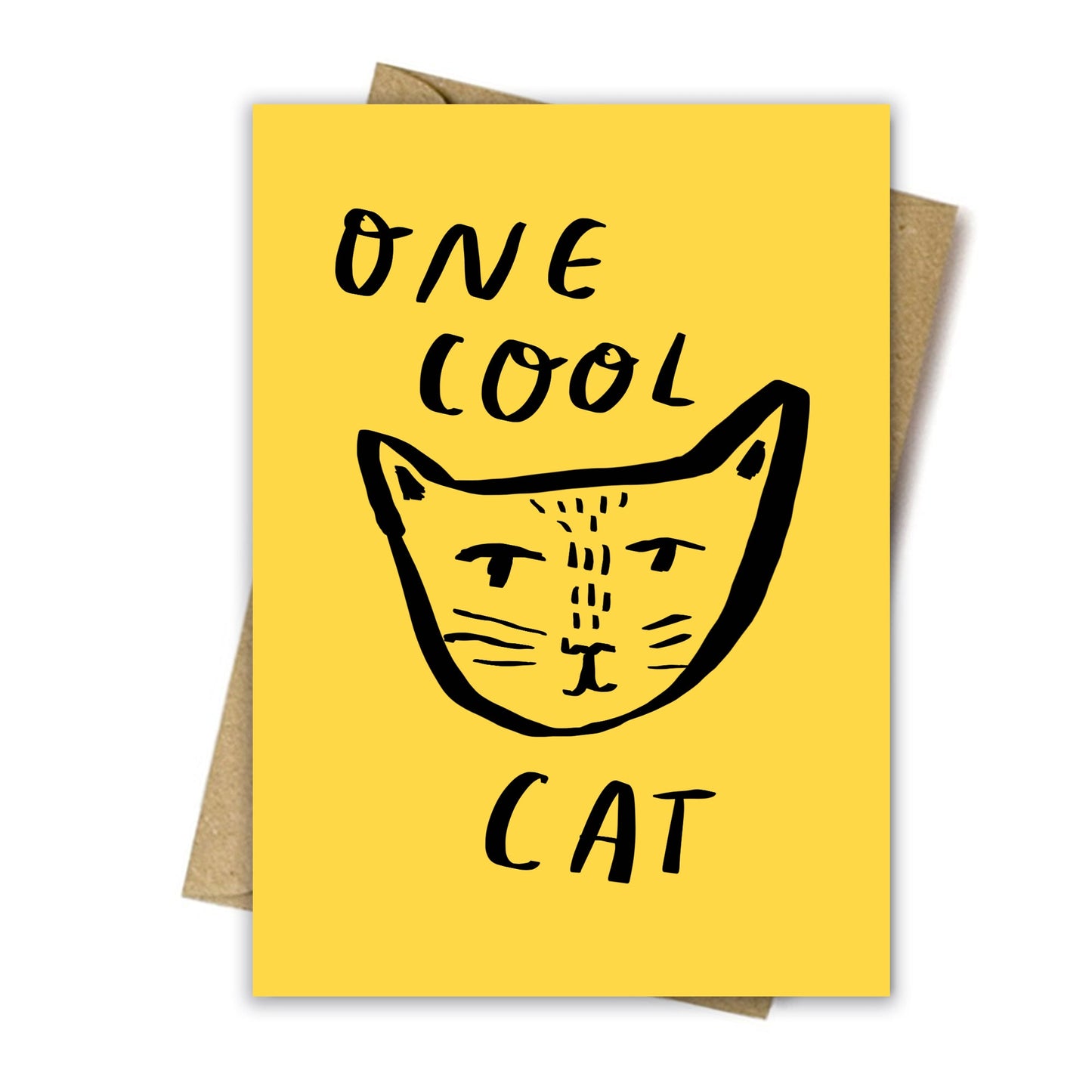 One Cool Cat greeting card
