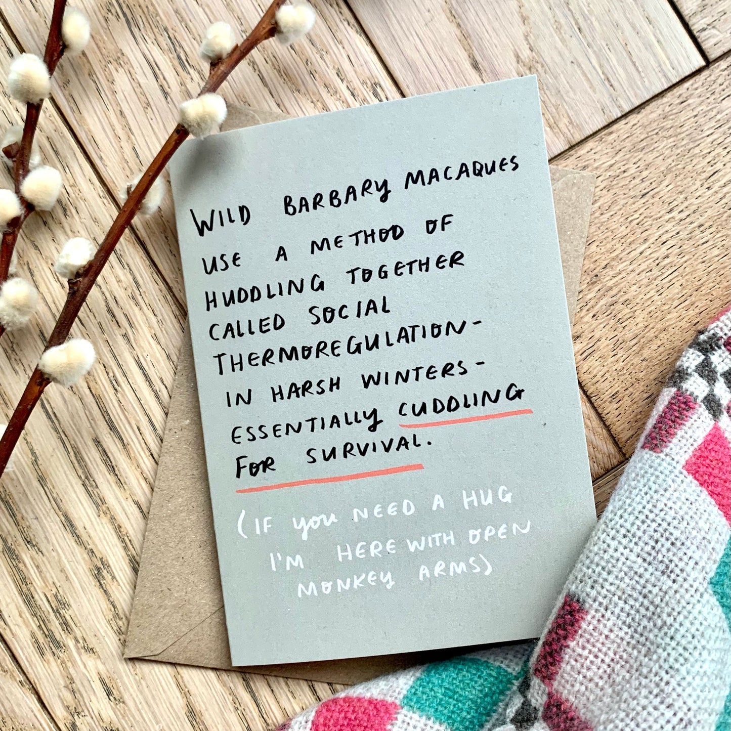 Social thermoregulation card