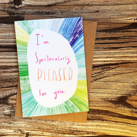 I'm Spectacularly Pleased card