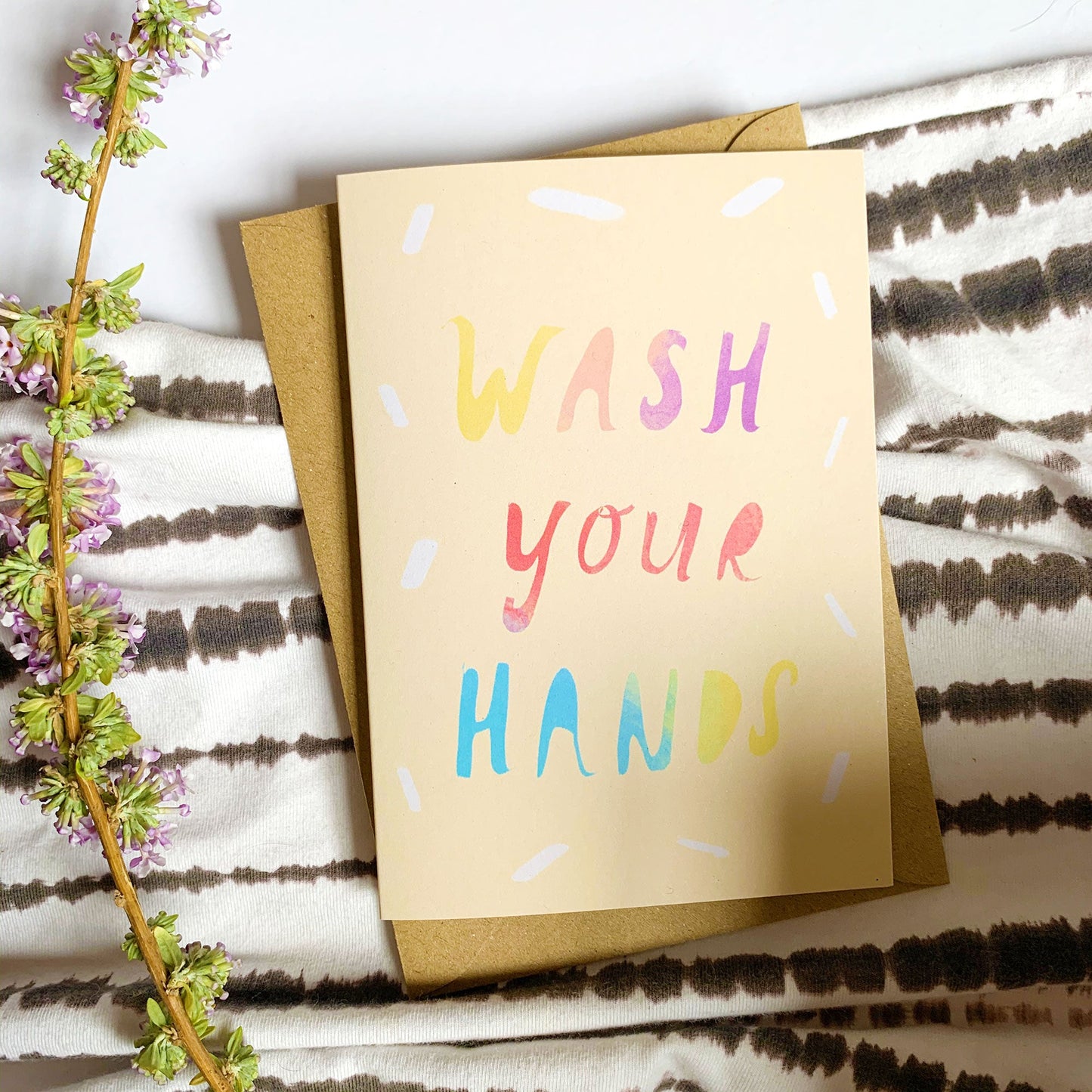 Be GOOD to one another (and wash your hands) card