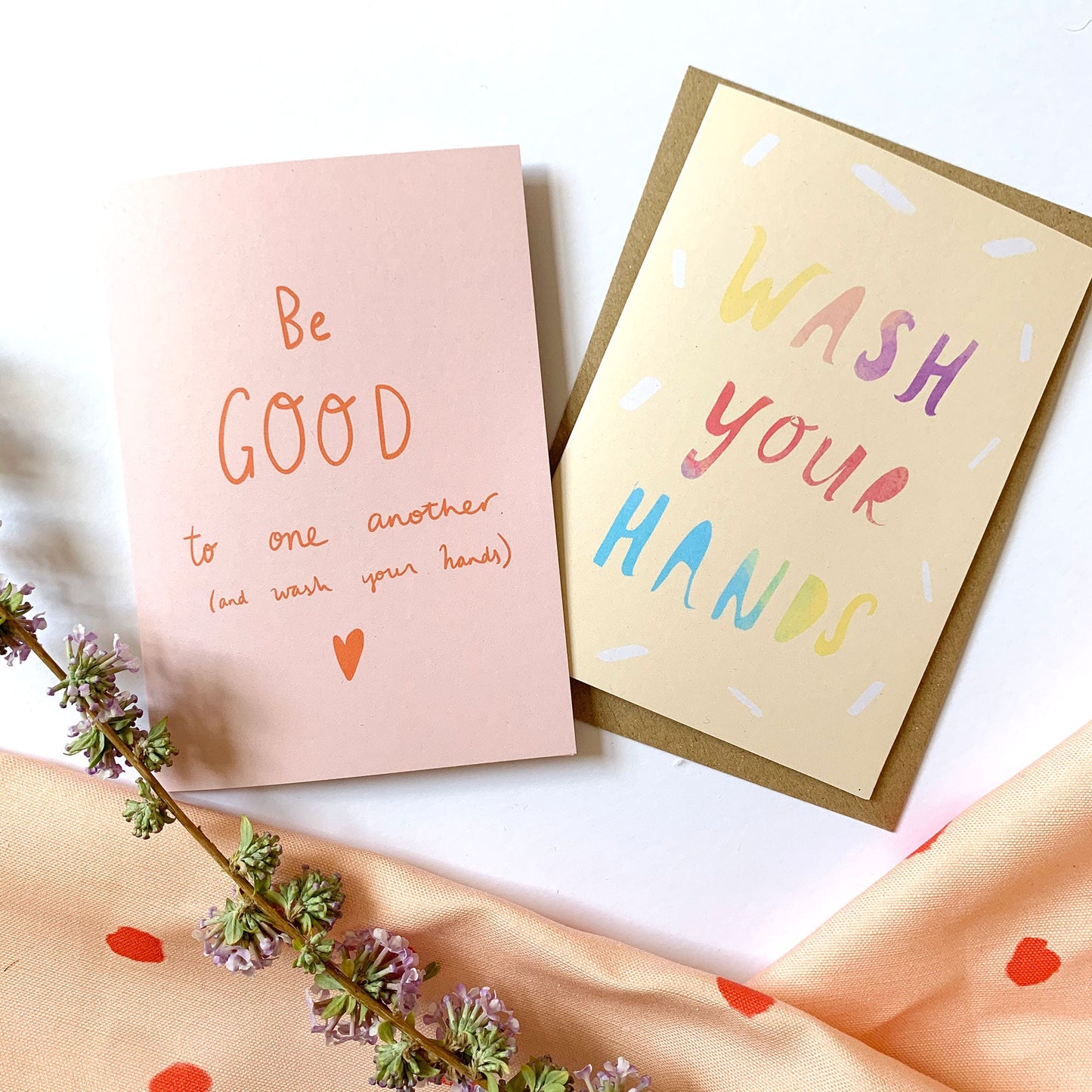 Be GOOD to one another (and wash your hands) card