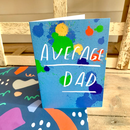 Average Dad greeting card