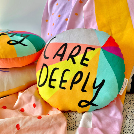 CARE DEEPLY plushie