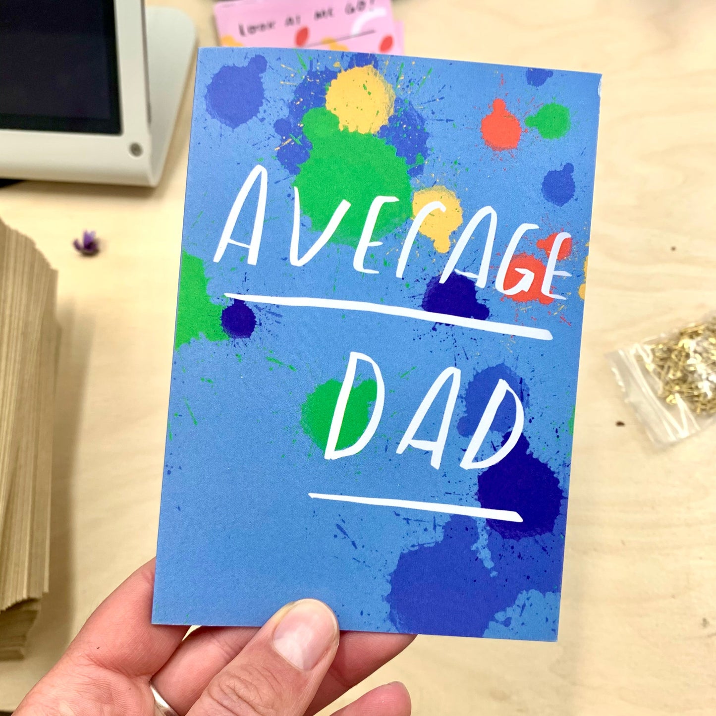 Average Dad greeting card
