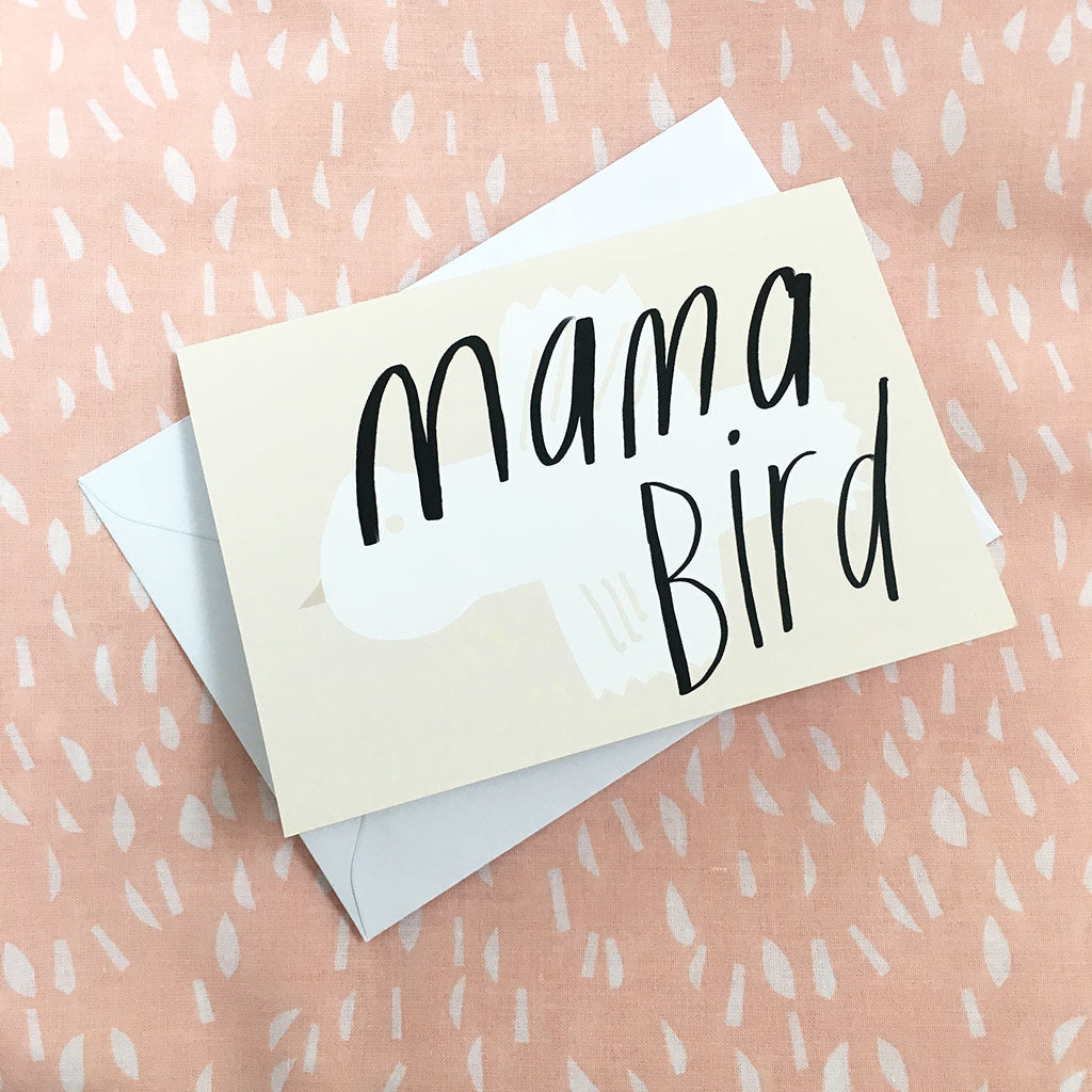 mama bird card