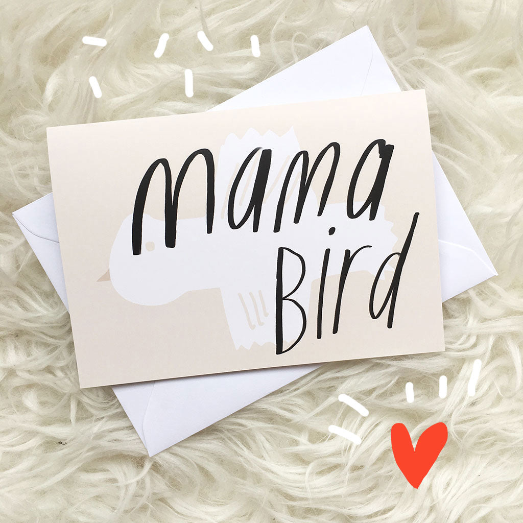 mama bird card